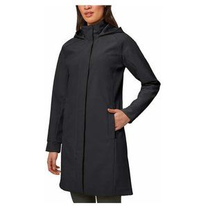 NWT Mondetta Women's Long Soft-Shell Hooded Jacket Black Size M $100 1D015
